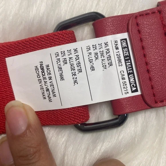 Youth Nike T-Ball or Baseball Red Belt One Size Adjustable 1.5” Thick - Picture 6 of 12